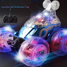 Подарочная игрушка для мальчиков 360, электрический управляемый Радиоуправляемый трюк, танцевальный автомобиль, мигающий свет, Дашер, автомобиль, детская игрушка с дистанционным управлением 2024 - купить недорого