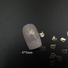 Adesivo de metal para arte em unhas, adesivo autocolante para decoração de unhas, arte em ouro, natal, 100 peças 2024 - compre barato