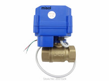 10 pcs of motorized ball valve 12V, DN20 (reduce port), with manual switch, 2 way, electrical valve, brass 2024 - buy cheap