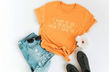 I want to be a princess when a grow up футболка женская мода слоган подарок для девочки гранж tumblr хлопковая рубашка для дня рождения футболки топы 2024 - купить недорого