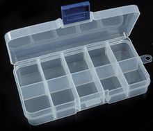 Free Shipping Plastic 10 Slots Jewelry Adjustable Tool Box Case Craft Organizer Storage Beads 2024 - buy cheap