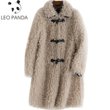 Casaco de pele real jaqueta de lã coreano elegante 2019 outono inverno nova jaqueta roupas femininas finas ovelhas shearling pele longo casaco topos 2024 - compre barato