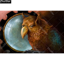 Full Square 5D DIY Diamond Painting "Square Eagle" Embroidery Cross Stitch Mosaic Home Decor Gift   CJ15 2024 - buy cheap