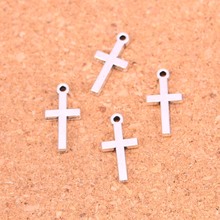 175Pcs Antique Silver Plated christian cross Charms Diy Handmade Jewelry Findings Accessories 9*19mm 2024 - buy cheap