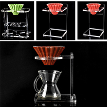 Acryl эспрессо кофе стойка для капельницы держатель фильтра для кофе капельная чашка кронштейн Кофе Чай фильтр корзина принадлежности для кофе бариста 2024 - купить недорого