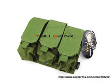 6 шт. Тройная сумка для магазина M4 TMC OD MOLLE Mag Pouch Cordura 1000D(SKU12050850) 2024 - купить недорого