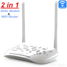 TP Link ADSL/ADSL2 modem + 300Mbps wifi router 2 in 1, TP-Link wi fi router, wireless router, roteador wireless wifi repeater 2024 - buy cheap