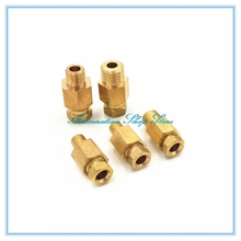 Tubo de compressão Virola Encaixe De Compressão 4 6 8mm OD Conector Do Tubo de óleo de lubrificação Da Máquina ferramenta de Bronze Encaixe de Tubulação 2024 - compre barato