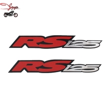 Motorcycle Tail Decal Sticker Fuel Tank Decals Refit For Aprilia RS125 Small x 2 Chrome Red Black 18cm 2024 - buy cheap