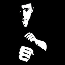 6.6cm*15.3cm Bruce Lee Fashion Car Sticker Decor Decal Vinyl Black/Silver S3-5042 2024 - buy cheap