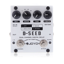 JOYO D-SEED Effect Pedal Mini Dual Channel Digital Delay Guitar Effect Pedal Board Guitar Parts & Accessories With Four Modes 2024 - buy cheap