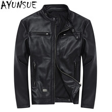 AYUNSUE 100% натуральная кожа куртки Мужская Дубленка куэро Chaqueta Hombre кожаная куртка мотоцикла пальто размера плюс WXF046 2024 - купить недорого