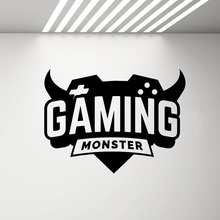 Game Zone Wall Decor Decals Gaming Monster Vinyl Wall Stickers Removable Home Decoration Art Mural Decal Boys Girls Room D899 2024 - buy cheap