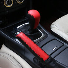 YAQUICKA Car Interior Leather Gear Shift Knob Cover Handbrake Sleeve Collars For Mazda 3 Axela Atenza CX-5 CX-4 CX-3 Car-covers 2024 - buy cheap