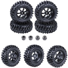 4pcs Rubber 96mm 1.9'' RC Crawler Tires & Wheel 12mm Compatibile with 1/10 RC Rock Racer Car HSP Pangolin Redcat Himoto HPI K949 2024 - buy cheap