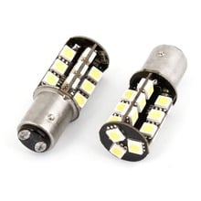 2pcs P21/5W, 1157,380, BAY15D Canbus Red 5050 SMD 27 LED Car Backup Light Bulb Car Tail Brake Stop Light Bulb 2024 - buy cheap