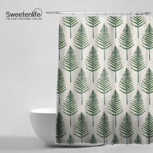 Sweetenlife Modern Bath Screens Decorated Custom Plant Bathroom Curtain Designs 180*180 Waterproof Shower Curtain Drop Shipping 2024 - buy cheap