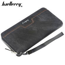 2019 Top Sales Wallet Men New Arriver High Quality Men Wallets Wholesale Pu Leather Purse Long Zipper Clutch bag Card Holder 2024 - buy cheap