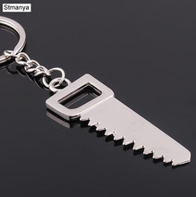 New Design Cool Tool metal Keychain Car Key Chain Key Ring Saws chain color pendant For Man Women Gift wholesale #1-17243 2024 - buy cheap