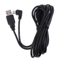 Cable de carga Mini USB Premium, 5V, 2A, 90 grados, derecho, DVR, GPS, 3,5 m 2024 - compra barato