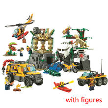 10712 Ungle Jungle Exploration Site Building Block Toys Children Gifts Cities Compatible with City Jungle 60161 2024 - buy cheap