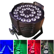 Luzes de led rgbw, lâmpada de alumínio com 24x12w rgbw 4 em 1, luminária estilo disco, para palco, feixe de laser 2024 - compre barato