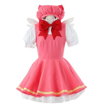 2017 Cardcaptor Sakura Cosplay Girls Pink Kinomoto Fighting Uniform Dress Costumes 2024 - buy cheap