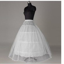 Venda quente Preço Barato 3 Hoop Petticoat Para Wedding Dress Vestido de Noiva Underskirt Crinolina Acessórios Do Casamento 2024 - compre barato