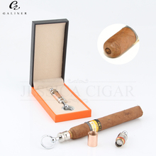 GALINER-golpeador de cigarros extraíble, cortador de Metal, punzón de 2 tamaños para cigarros COHIBA con llavero, caja de regalo 2024 - compra barato