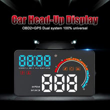 D2500 HUD OBD2+GPS Head-Up Display all vehicles  Overspeed Warning System Speed Projector Voltage Alarm 2024 - buy cheap