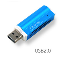 Кардридер Многофункциональный 4-в-1 Micro USB 2,0 карта памяти Адаптер для Micro SD SDHC TF M2 MMC MS PRO DUO кардридер горячий 2018 2024 - купить недорого