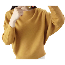 Осень зима вязаный свитер для женщин Slash средства ухода за кожей шеи джемпер мода кашемир рукав "летучая мышь" пуловер Женский сво 2024 - купить недорого
