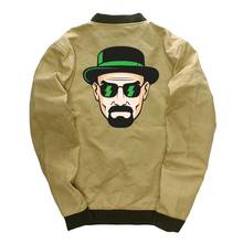 Breaking bad men jackets Heisenberg coats windbreaker coat streetwear Stand Collar men clothes wholesale jackets drop shipping 2024 - buy cheap