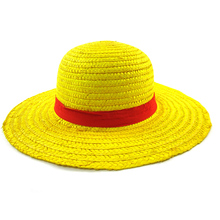 Brdwn-Gorra de Cosplay de una pieza, Unisex, mono D, sombrero de pecho de Luffy 2024 - compra barato