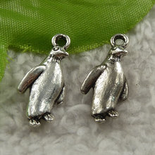 200 pieces antique silver penguin charms 23x10mm #4195 2024 - buy cheap