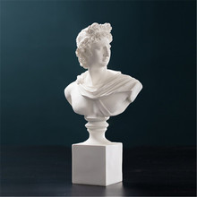 WU CHEN-estatuas de busto de David, mitología griega larga, figura de Apolo, escultura artística de resina, arte y artesanía, accesorios de decoración del hogar R936 2024 - compra barato