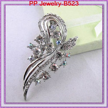 Beautiful Crystal Bow Tie Brooch 12PCS/LOT Free Shipping 2024 - buy cheap
