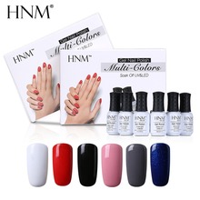 HNM 6Pcs/kit UV Gel Nail Polish Stamping Set 8ML Nail Polish Gift Box Varnish Semi Permanent DIY Enamel Painting Gellak 2024 - buy cheap