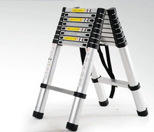 3.2m retractable folding aluminum herringbone ladder, multi-purpose home/library/engineering ladder 2024 - buy cheap