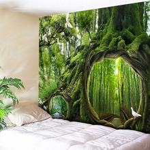 Psychedelic Tapestry Tree Hole 3D Wall Hanging Flowers Decorative Wall Tapestries Art Wall Carpet Home Decor Boho Hippie Blanket 2024 - buy cheap