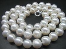 Natural freshwater 8-9mm near round white pearl necklace 17" 2024 - buy cheap