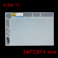 340*230mm Heat Insulation Silicone Soldering Mat BGA Repair Station Maintenance Platform Desk Mat 2024 - buy cheap