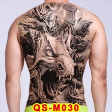 Мужская временная татуировка dragon, переводная вода, для мальчиков, тату, сексуальные, для спины, татуировки, большие, водонепроницаемые, сексуальные наклейки для боди-арта, переводная наклейка 2024 - купить недорого