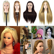 Female Mannequin Head Hair Maniqui Hairdressing Practice Heads Maniquies Women Educational Hairdresser Styling Training Head 2024 - buy cheap