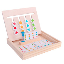 Montessori educacional brinquedos de madeira para crianças forma de cor combinando formação pensamento orientação jogo de ensino auxiliares brinquedos crianças 2024 - compre barato
