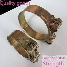 free shipping European heavy duty heavy 304 stainless steel clamp hoop galvanized throat hoop 2024 - buy cheap