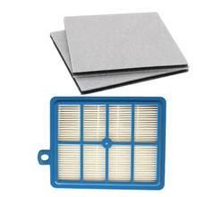 Filtro hepa reutilizável h12 h13 + 2 unidades de filtro de algodão de motor para philips electrolux aeg efh12w aef12w fc8031 el012w fc9080 fc9088 2024 - compre barato