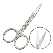 Women MakeupTool 1Pc New Stainless Steel Small Eyebrow Nose Hair Scissors Cut Manicure Facial Trimming Tweezer 2024 - buy cheap