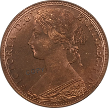 1865 United Kingdom 1 Penny Victoria 2nd portrait Red Copper collectibles Copy Coin 2024 - buy cheap