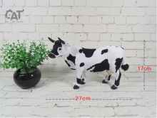 small cute simulation cow toy polyethylene & furs black and white cow model gift about 27x17cm 2433 2024 - buy cheap